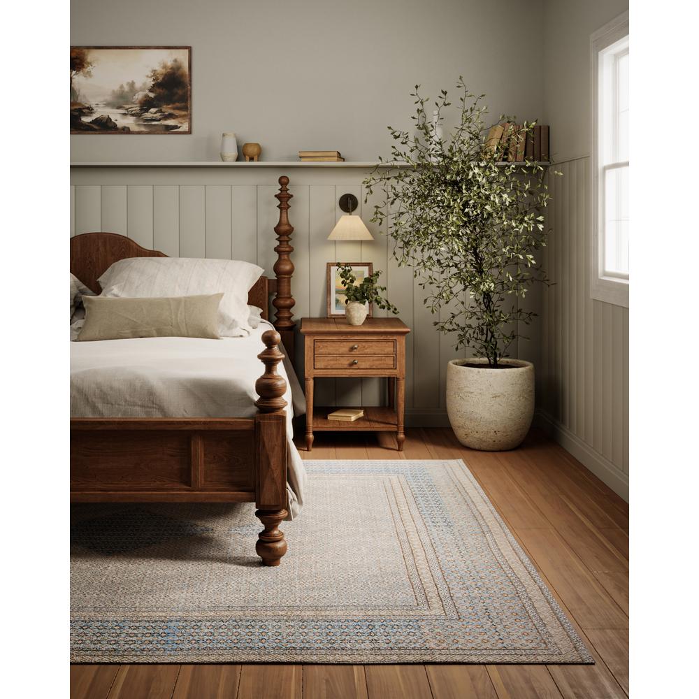Traditional Rectangle Area Rug, Blue, 10' X 14'. Picture 11