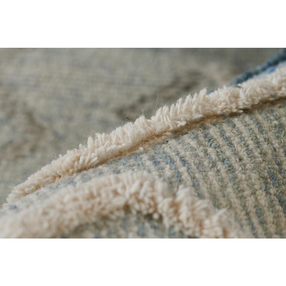 Contemporary Rectangle Area Rug, Blue, 5' X 8'. Picture 4
