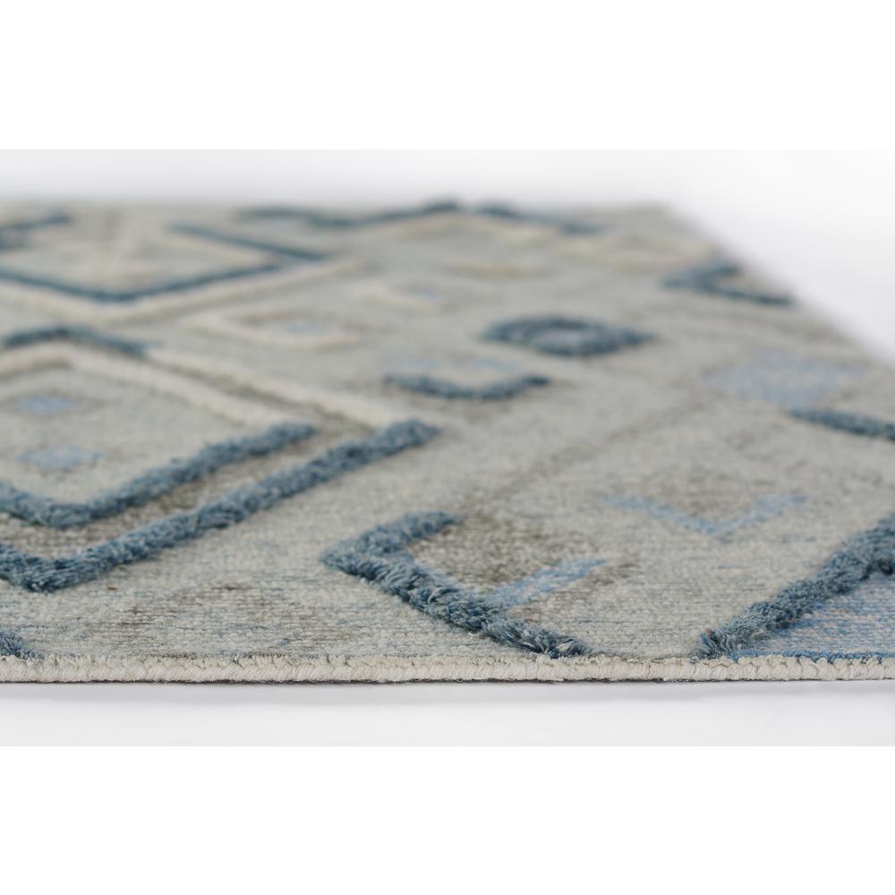Contemporary Rectangle Area Rug, Blue, 5' X 8'. Picture 5