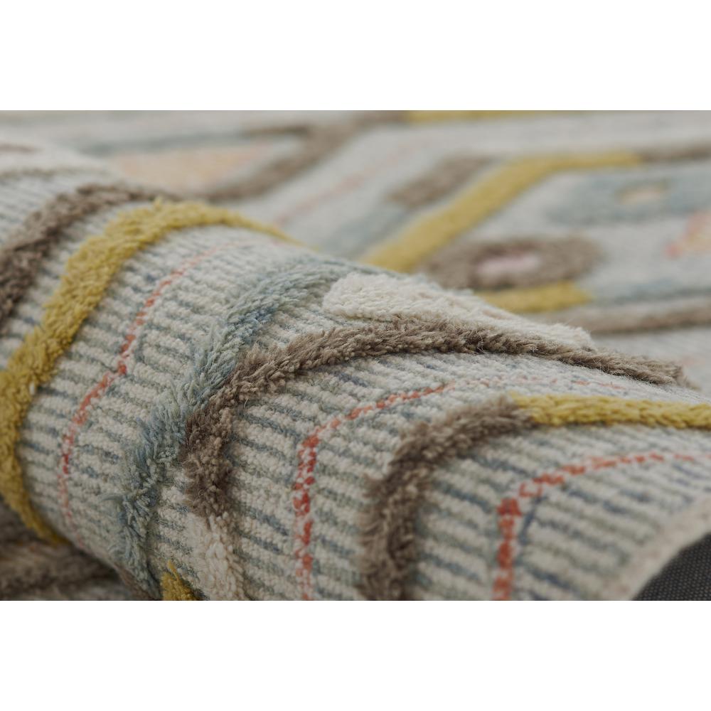 Contemporary Rectangle Area Rug, Multi, 5' X 8'. Picture 7