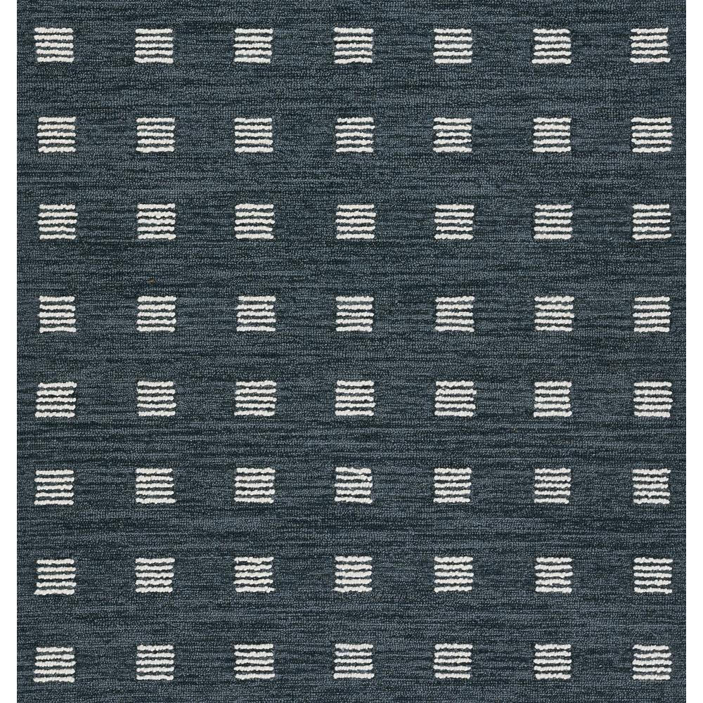 Contemporary Runner Area Rug, Blue, 2'3" X 8' Runner. Picture 7