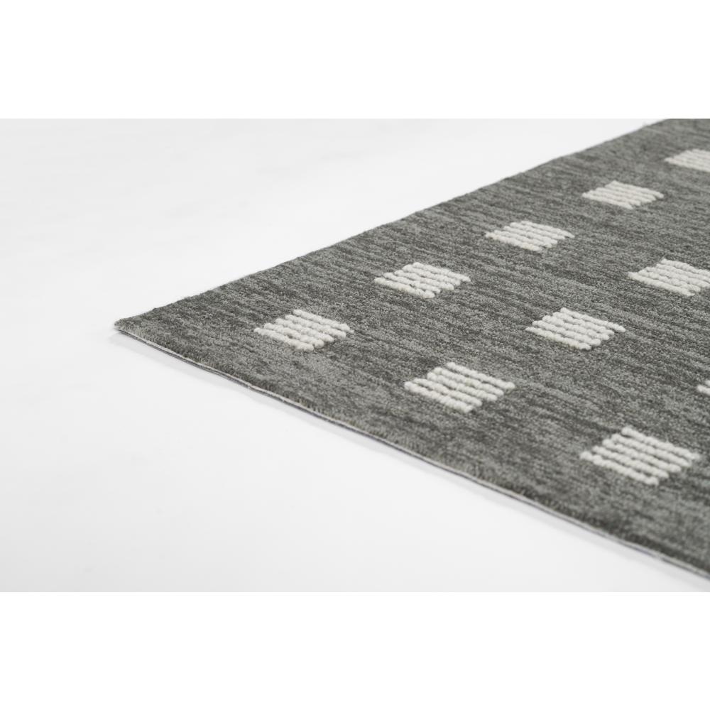 Contemporary Runner Area Rug, Charcoal, 2'3" X 8' Runner. Picture 5