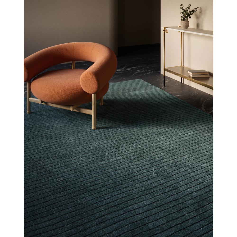 Contemporary Rectangle Area Rug, Blue, 5' X 8'. Picture 10