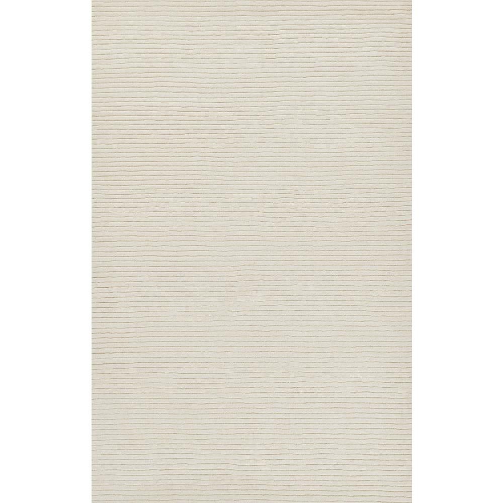 Contemporary Rectangle Area Rug, White, 5' X 8'. Picture 1
