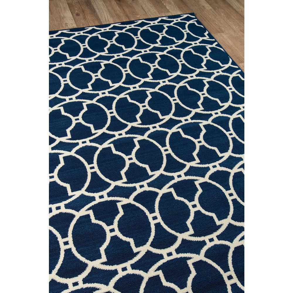 Contemporary Rectangle Area Rug, Navy, 2'3" X 4'6". Picture 2