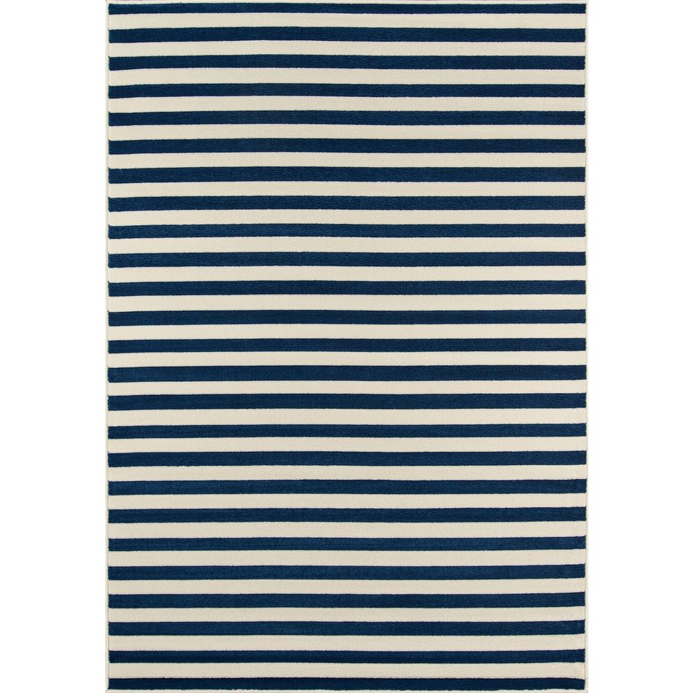 Contemporary Rectangle Area Rug, Navy, 2'3" X 4'6". Picture 1