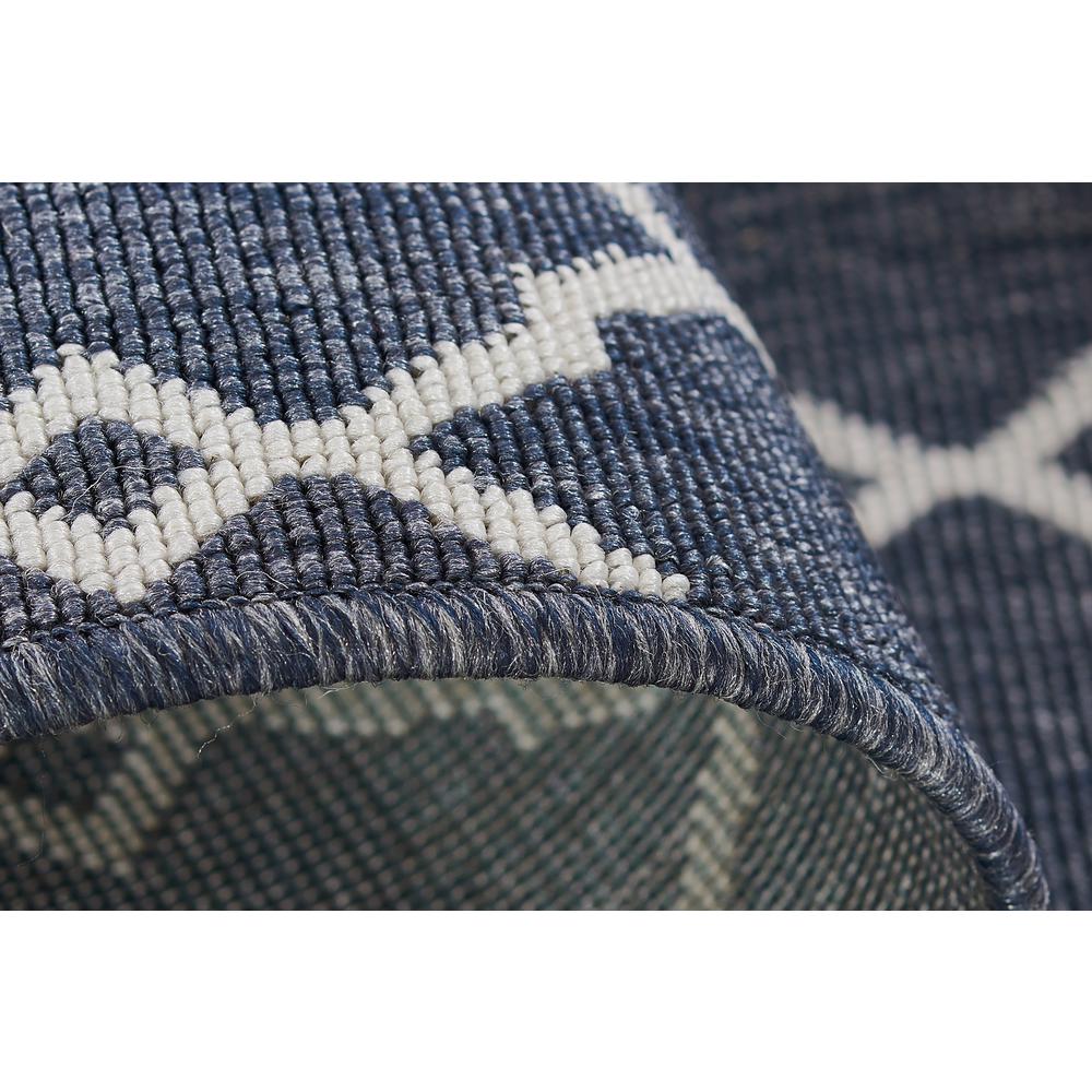 Contemporary Oval Area Rug, Denim, 2'3" X 4'6". Picture 4