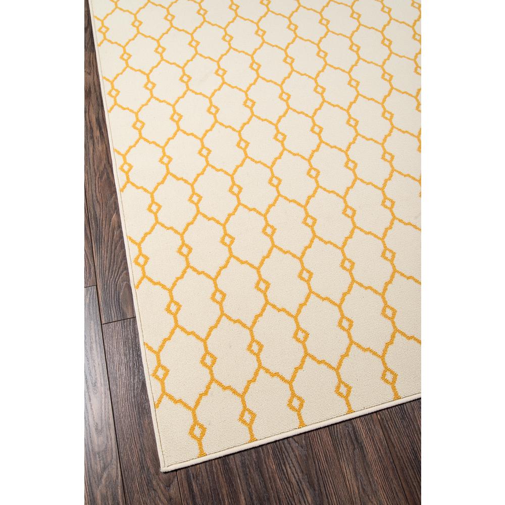 Contemporary Rectangle Area Rug, Yellow, 2'3" X 4'6". Picture 2