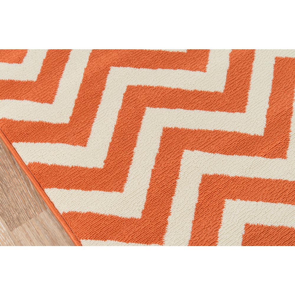 Contemporary Rectangle Area Rug, Orange, 2'3" X 4'6". Picture 3