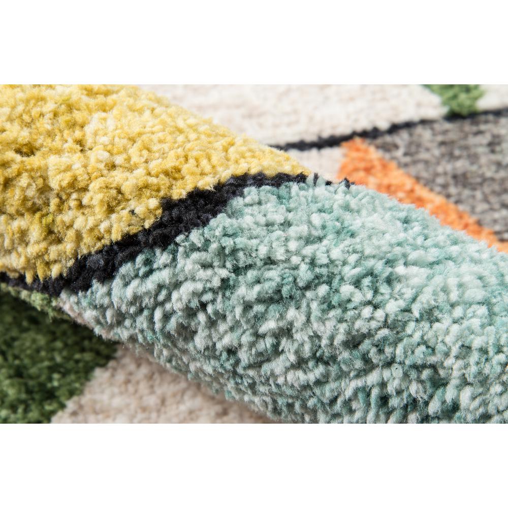 Modern Rectangle Area Rug, Multi, 3'6" X 5'6". Picture 4
