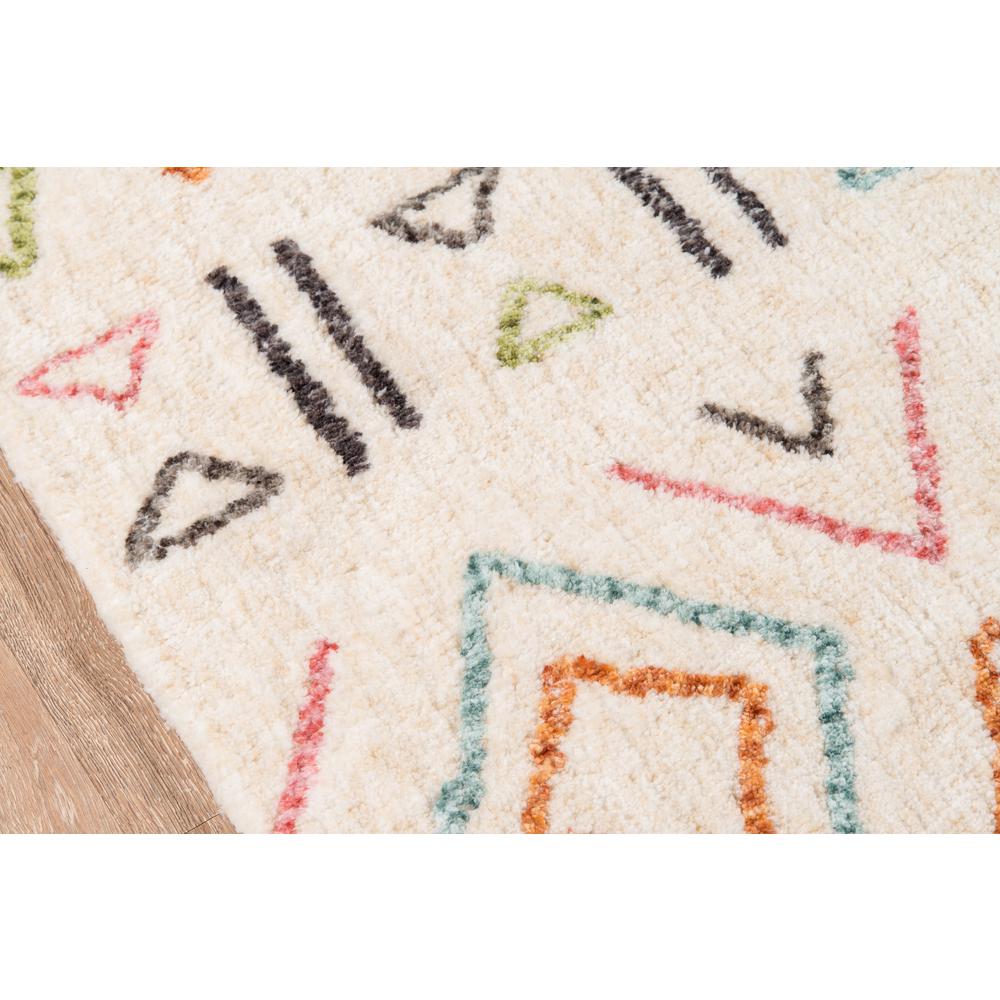 Contemporary Rectangle Area Rug, Ivory, 5' X 7'6". Picture 3