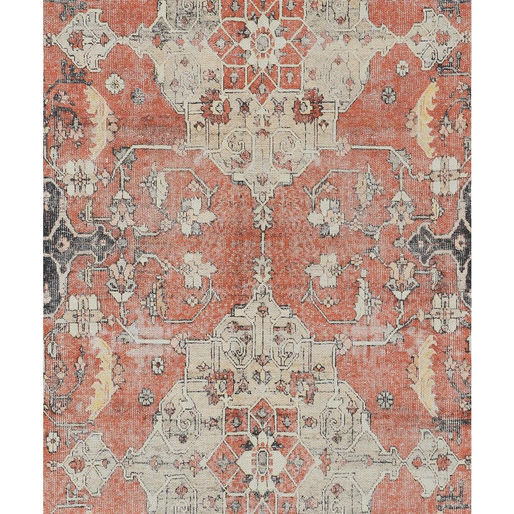 Traditional Runner Area Rug, Rust, 2'3" X 7'6" Runner. Picture 7