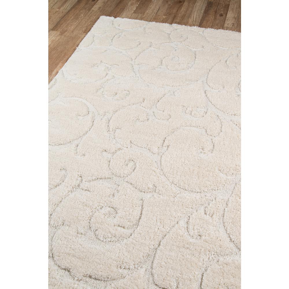 Modern Runner Area Rug, Ivory, 2'3" X 7'6" Runner. Picture 2