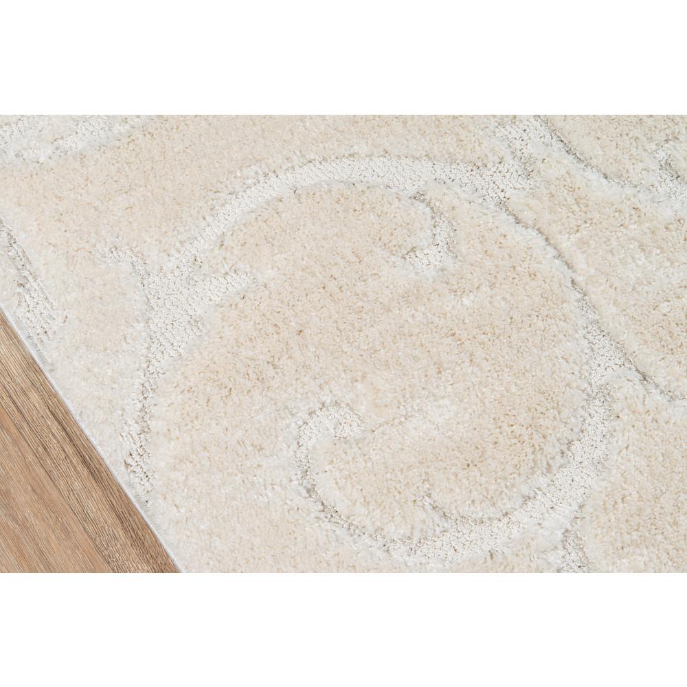 Modern Runner Area Rug, Ivory, 2'3" X 7'6" Runner. Picture 3