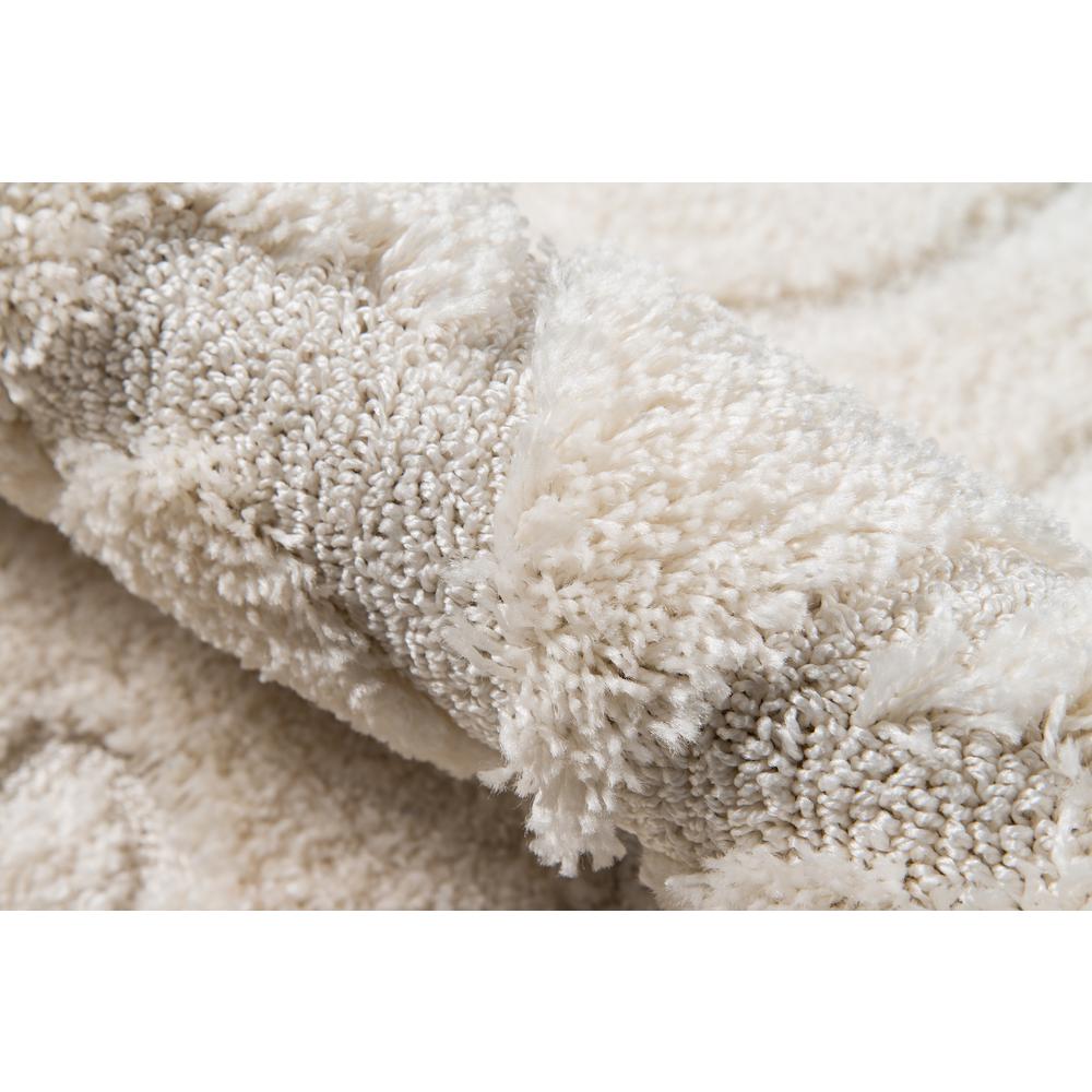 Modern Runner Area Rug, Ivory, 2'3" X 7'6" Runner. Picture 4