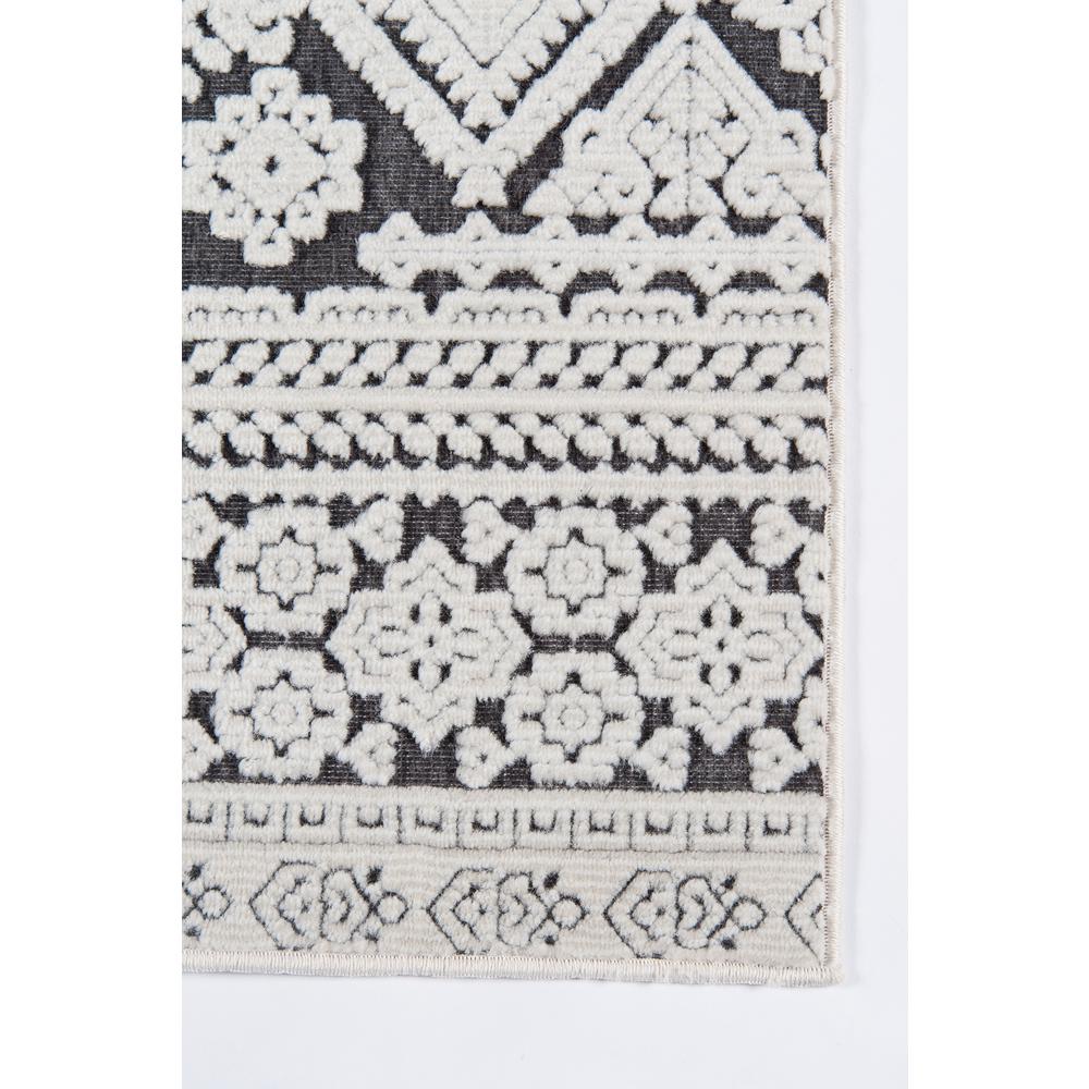 Traditional Runner Area Rug, Charcoal, 2'3" X 7'6" Runner. Picture 3
