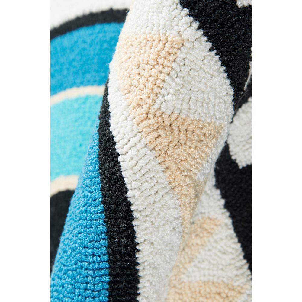 Contemporary Rectangle Area Rug, Multi, 3' X 5'. Picture 4