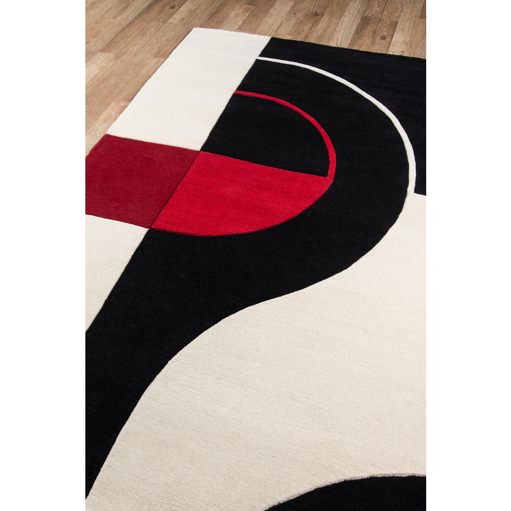 Contemporary Rectangle Area Rug, Black, 3'6" X 5'6". Picture 2