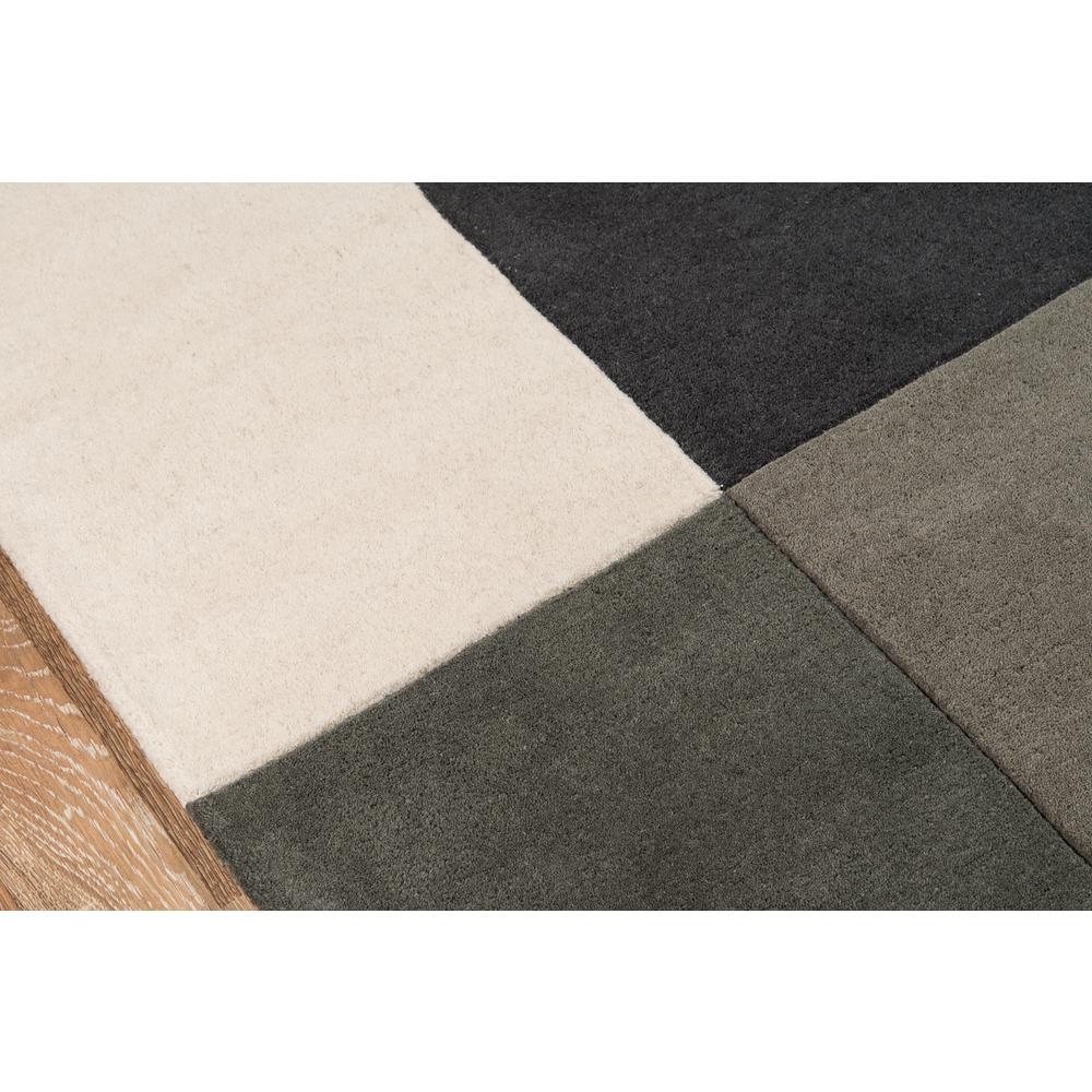 Contemporary Rectangle Area Rug, Charcoal, 3'6" X 5'6". Picture 3