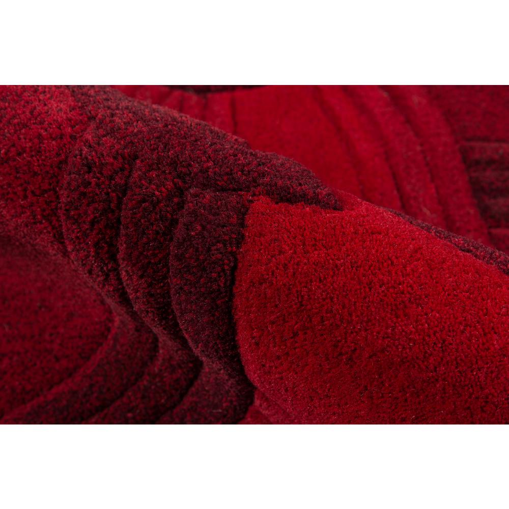 Transitional Rectangle Area Rug, Red, 3'6" X 5'6". Picture 4