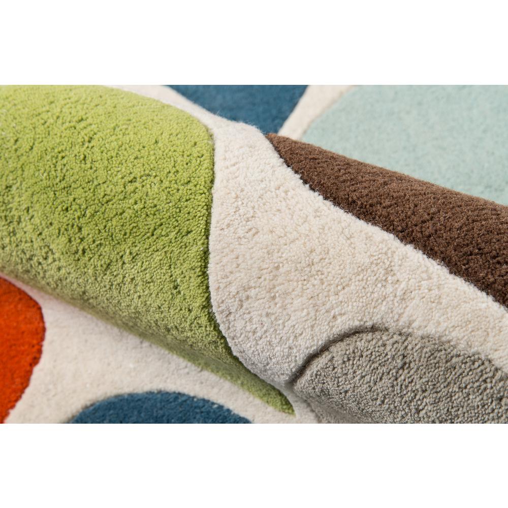 Contemporary Rectangle Area Rug, Multi, 3'6" X 5'6". Picture 4