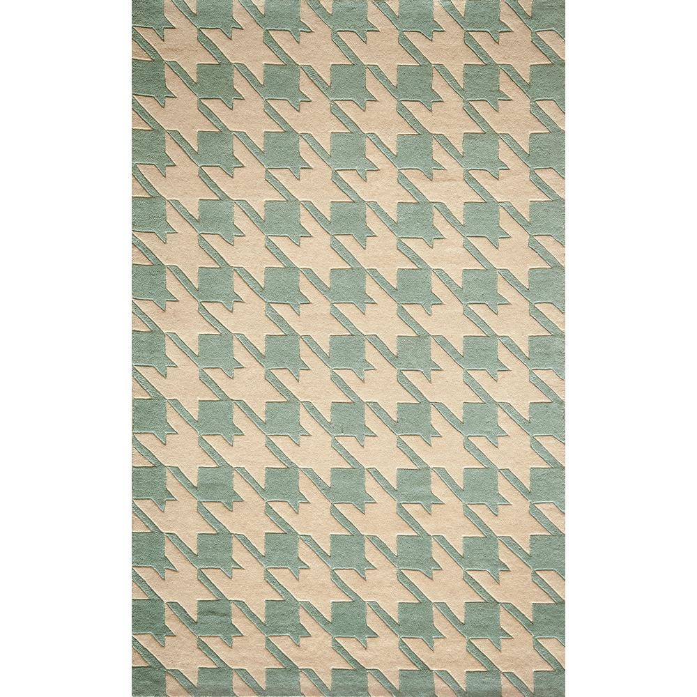 Contemporary Rectangle Area Rug, Light Blue, 3'6" X 5'6". Picture 1