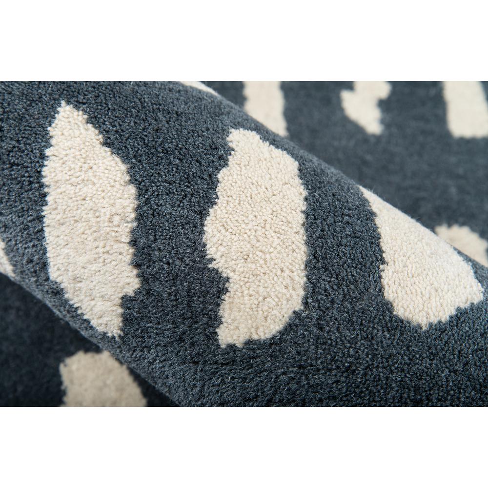 Contemporary Rectangle Area Rug, Blue, 3'6" X 5'6". Picture 4