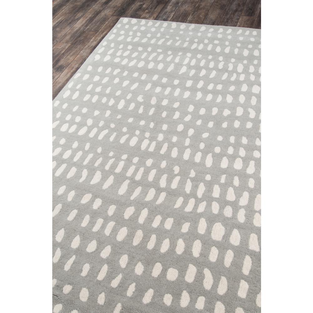 Contemporary Rectangle Area Rug, Grey, 3'6" X 5'6". Picture 2