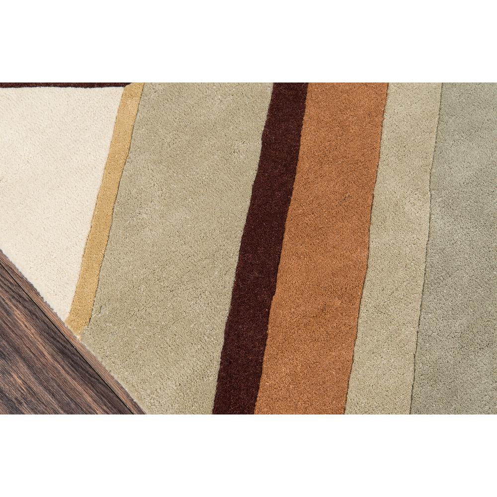 Contemporary Rectangle Area Rug, Brown, 3'6" X 5'6". Picture 3