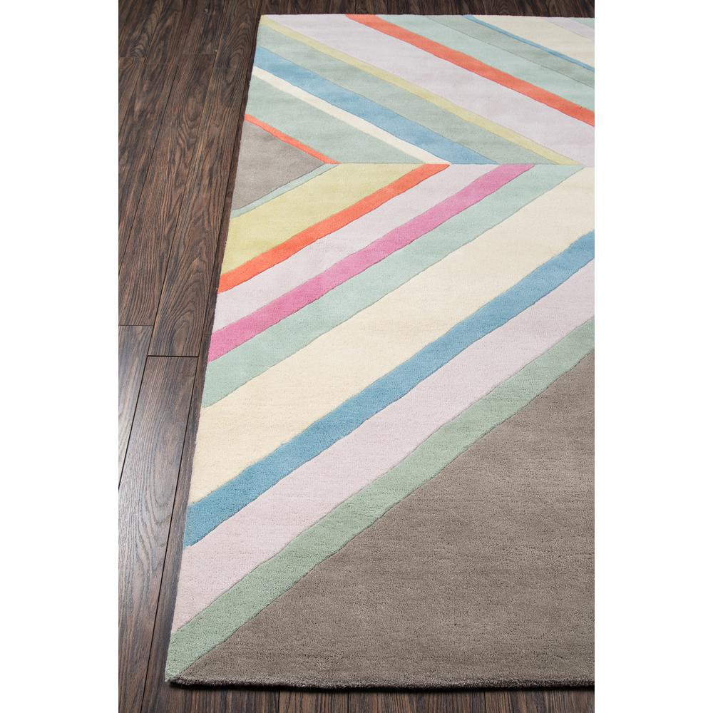 Contemporary Rectangle Area Rug, Grey, 3'6" X 5'6". Picture 2