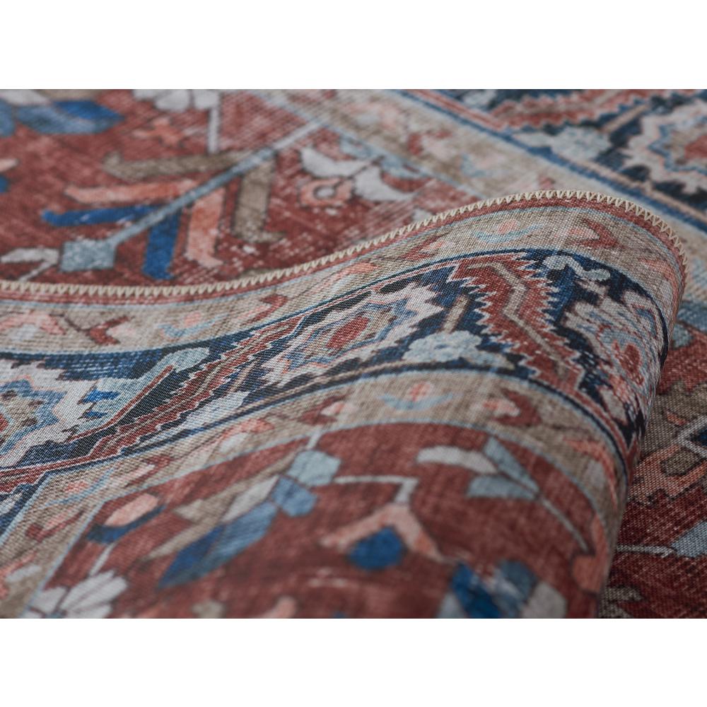 Transitional Rectangle Area Rug, Rust, 2' X 3'. Picture 4