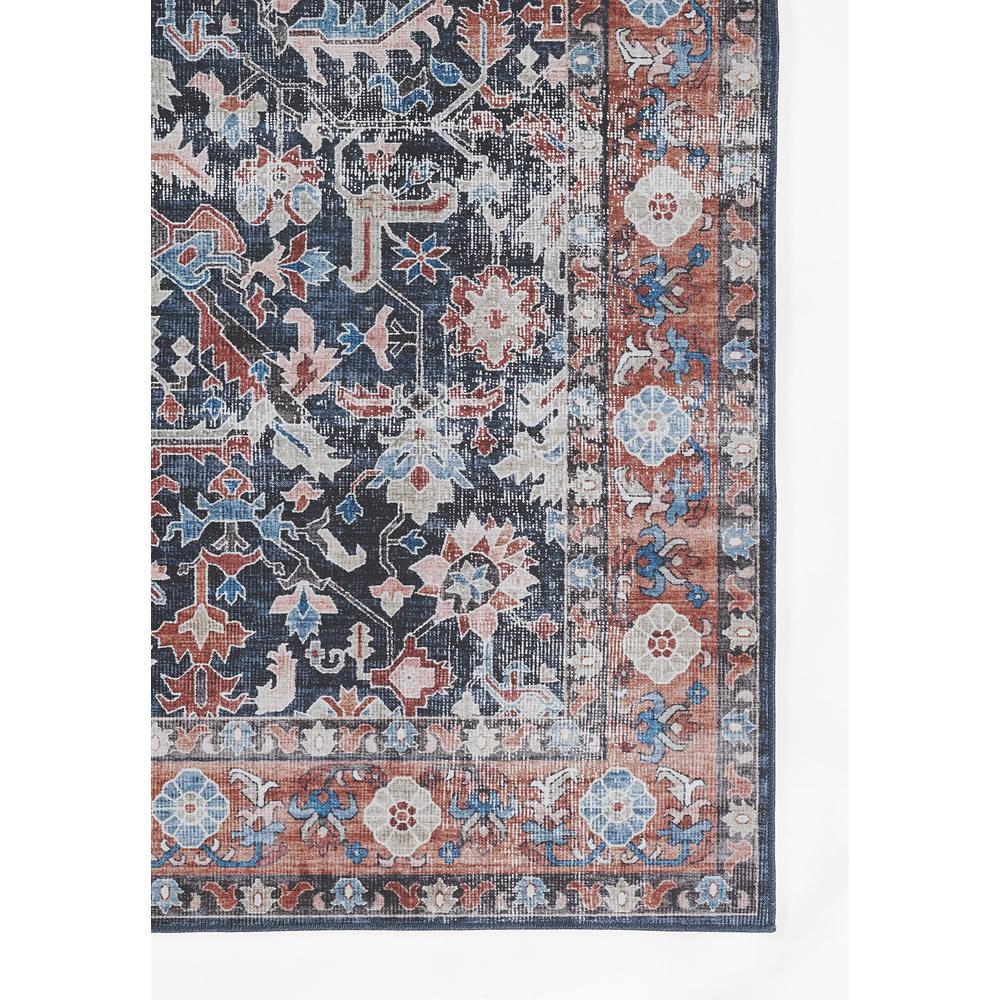 Transitional Rectangle Area Rug, Navy, 2' X 3'. Picture 2