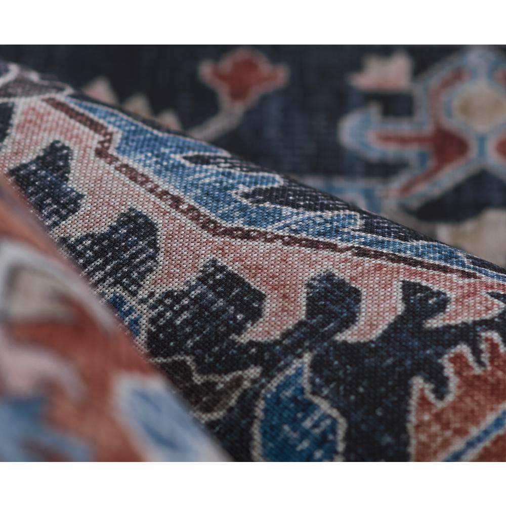 Transitional Rectangle Area Rug, Navy, 2' X 3'. Picture 4