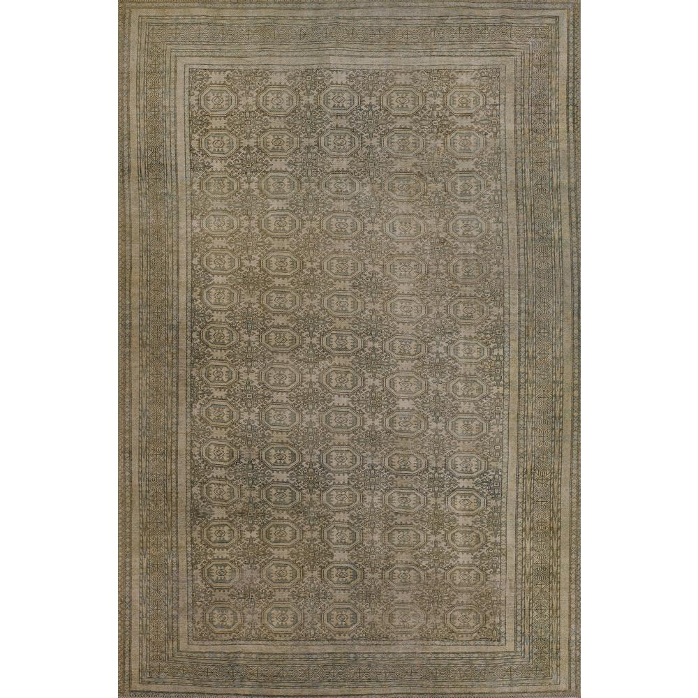 Traditional Rectangle Area Rug, Green, 2' X 3'. Picture 1