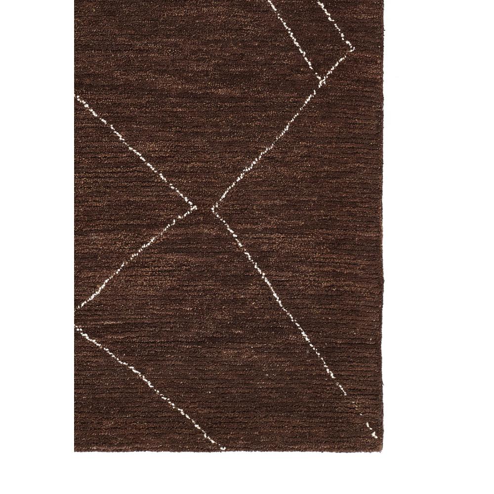 Contemporary Runner Area Rug, Brown, 2'3" X 8' Runner. Picture 2