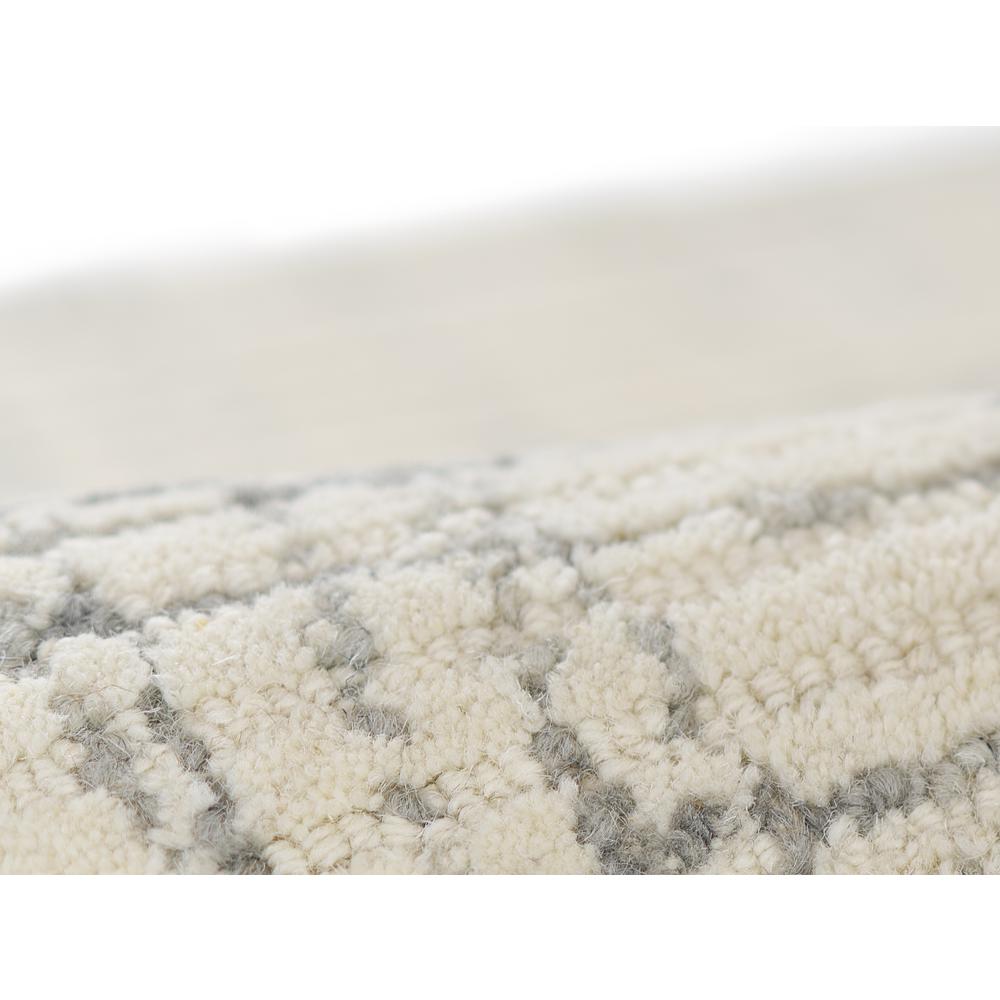 Contemporary Runner Area Rug, Ivory, 2'3" X 8' Runner. Picture 4