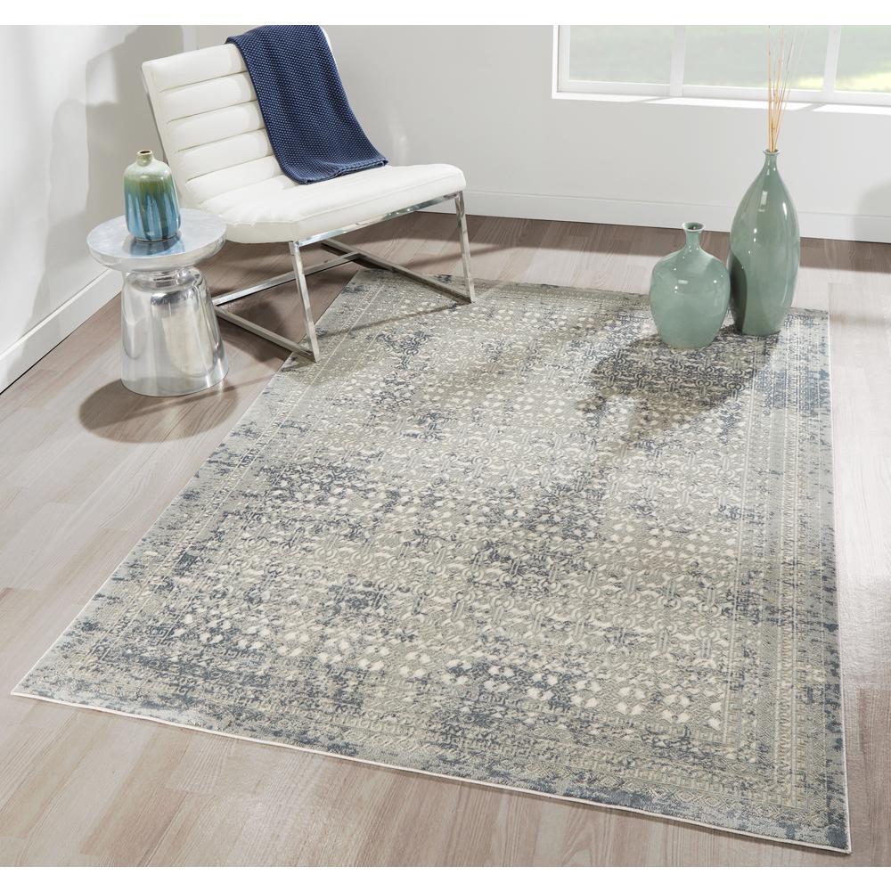 Traditional Rectangle Area Rug, Sage, 1'10" x 2'10". Picture 7