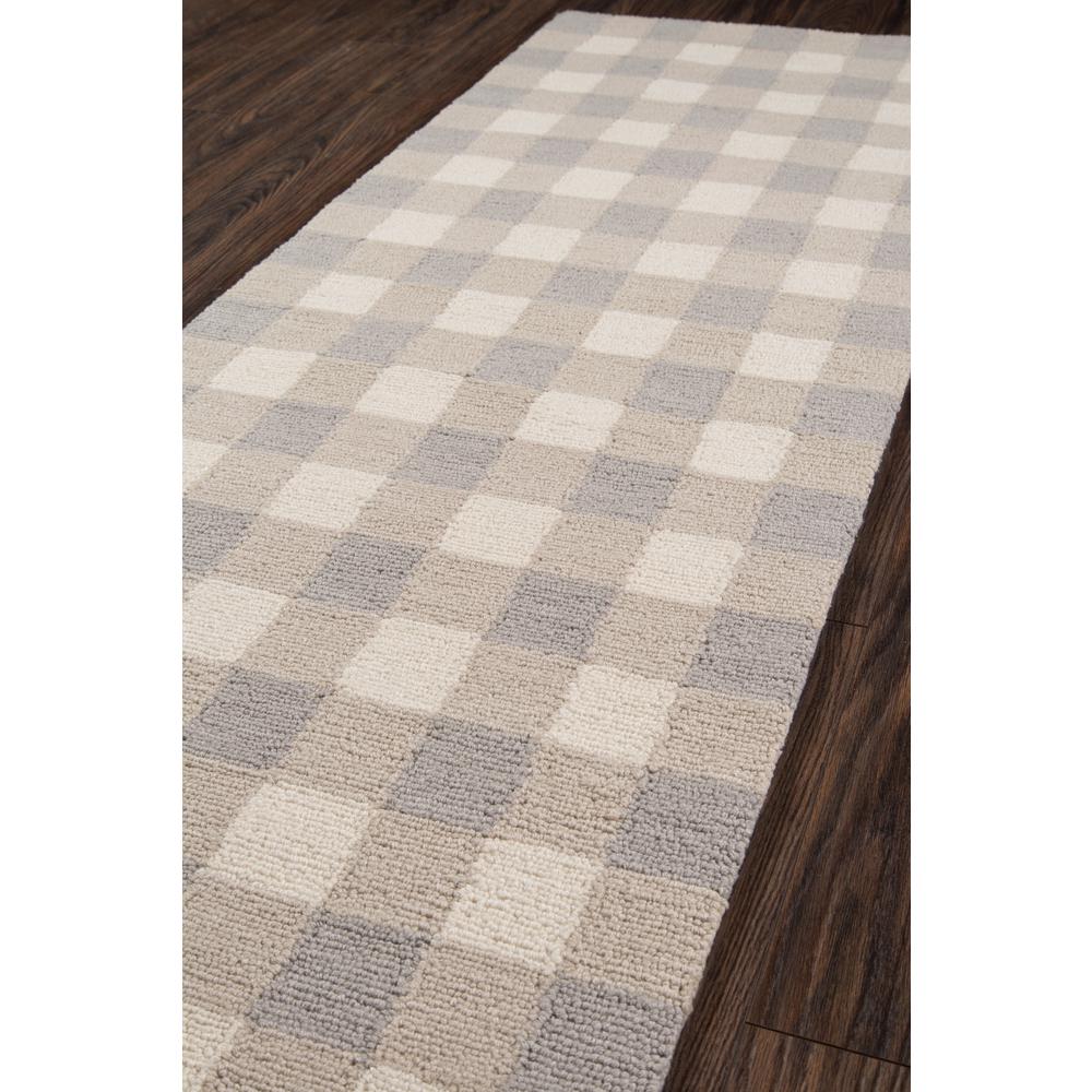 Contemporary Runner Area Rug, Grey, 2'3" X 7'6" Runner. Picture 2