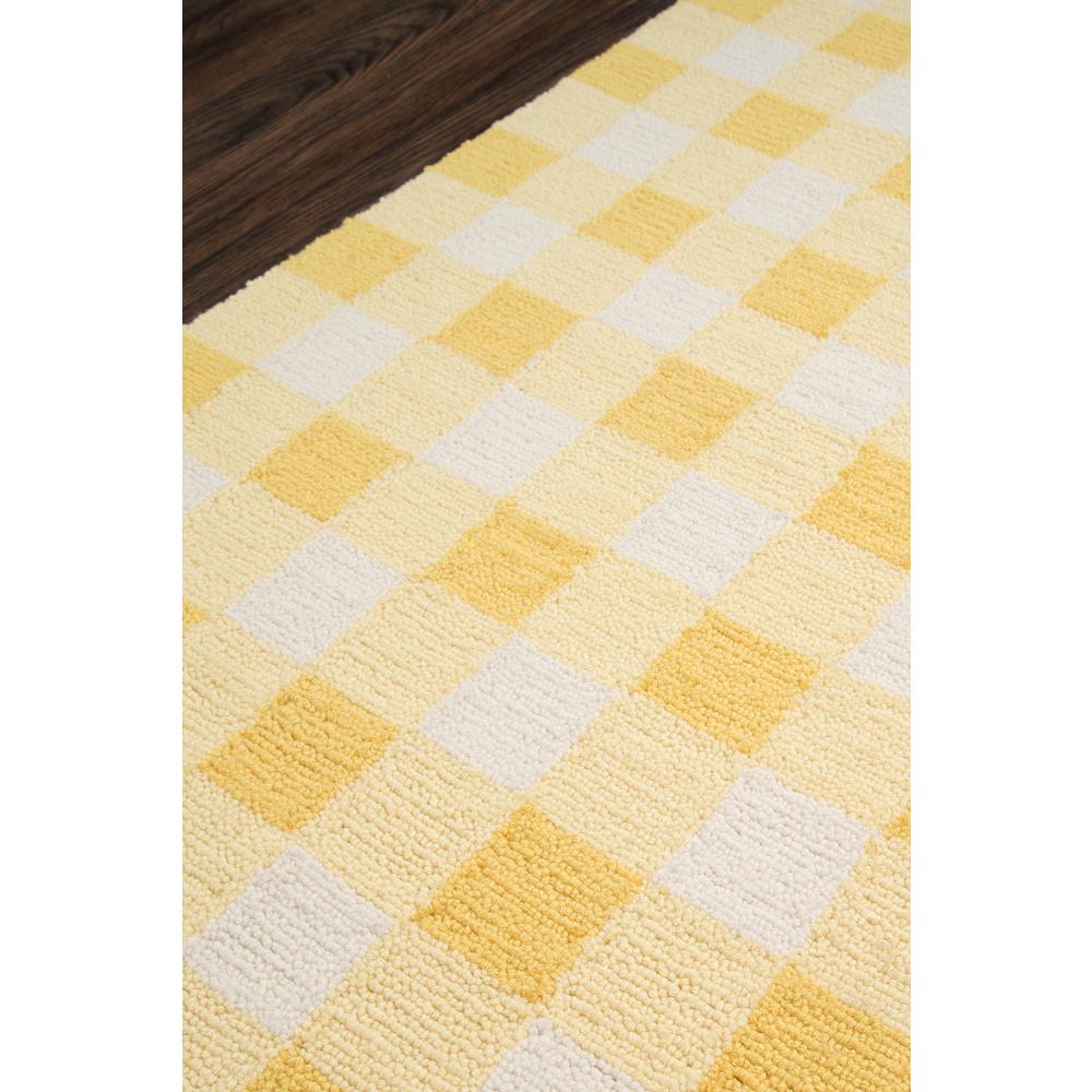 Contemporary Runner Area Rug, Yellow, 2'3" X 7'6" Runner. Picture 2
