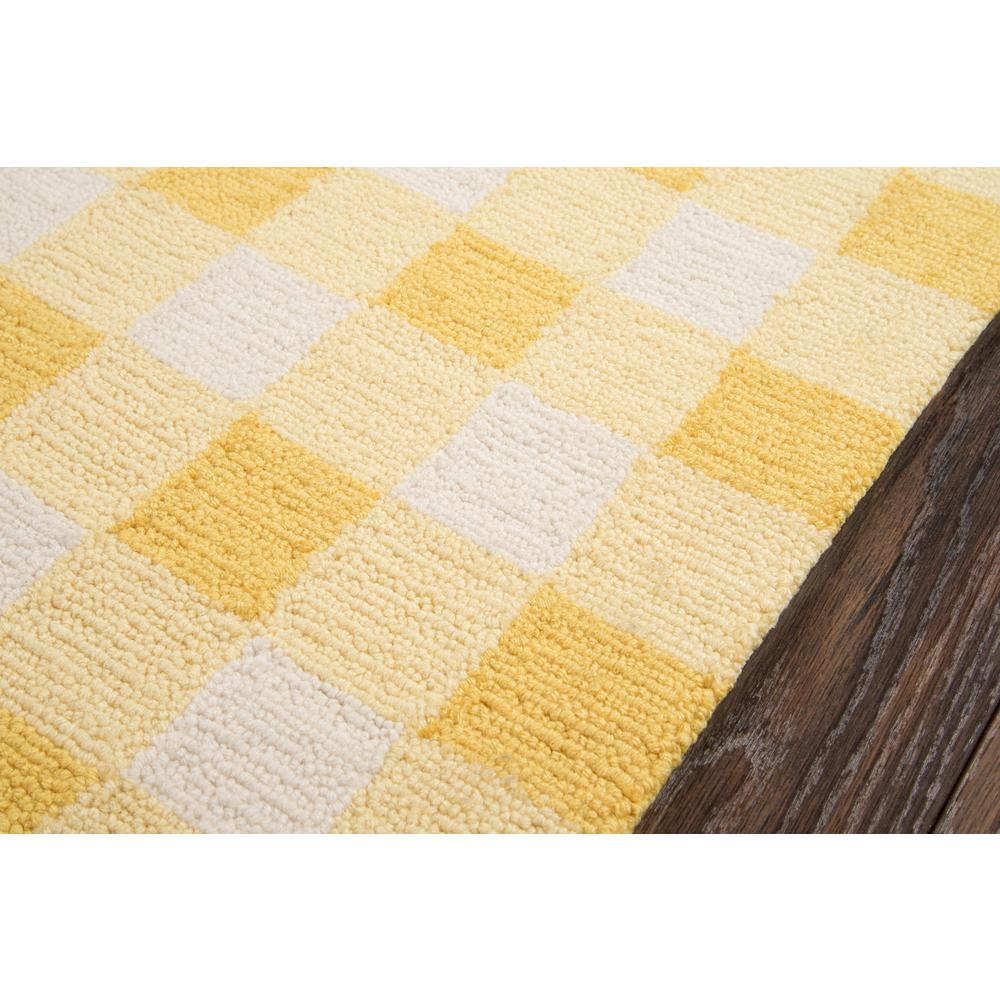 Contemporary Runner Area Rug, Yellow, 2'3" X 7'6" Runner. Picture 3