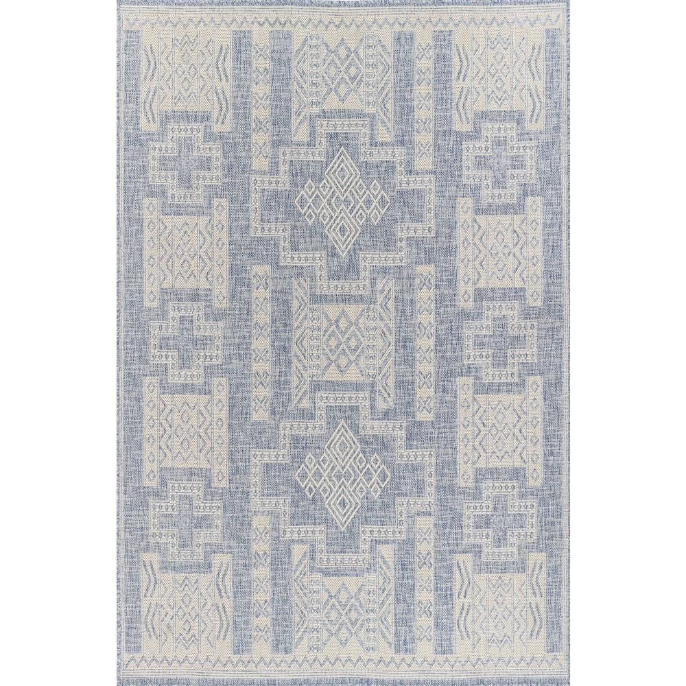 Transitional Runner Area Rug, Blue, 2'7" X 7'6" Runner. Picture 1