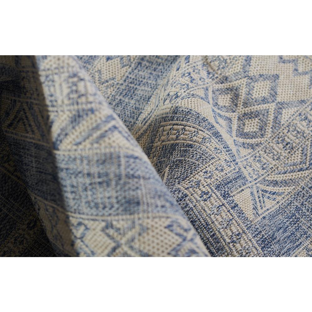 Transitional Runner Area Rug, Blue, 2'7" X 7'6" Runner. Picture 7