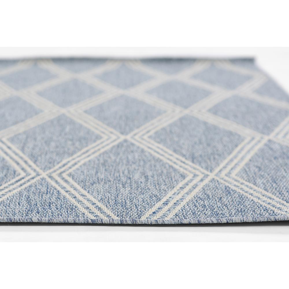 Transitional Runner Area Rug, Blue, 2'7" X 7'6" Runner. Picture 3