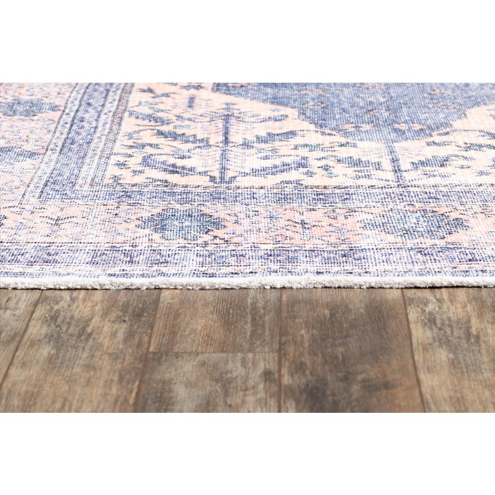Traditional Runner Area Rug, Denim, 2'6" X 8' Runner. Picture 3