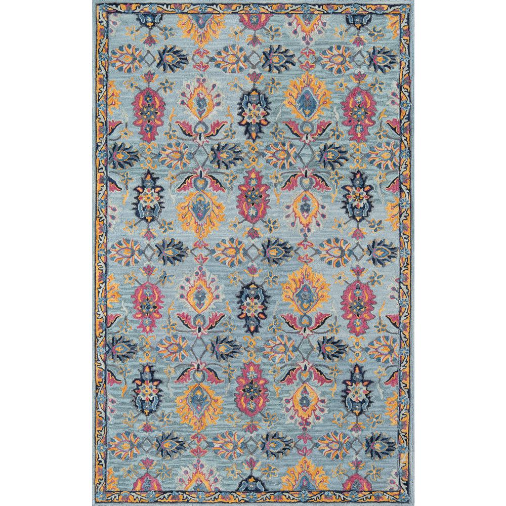 Traditional Runner Area Rug, Blue, 2'3" X 7'10" Runner. Picture 1