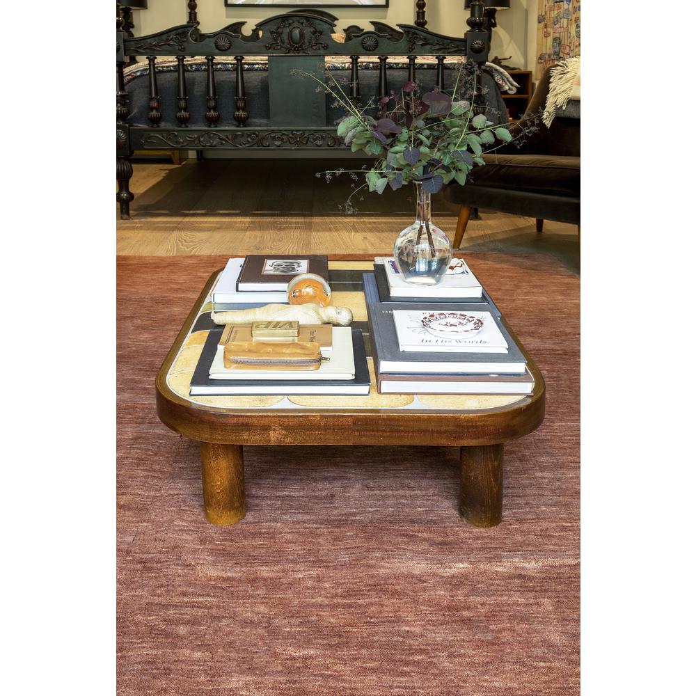 Contemporary Rectangle Area Rug, Copper, 5' X 8'. Picture 13