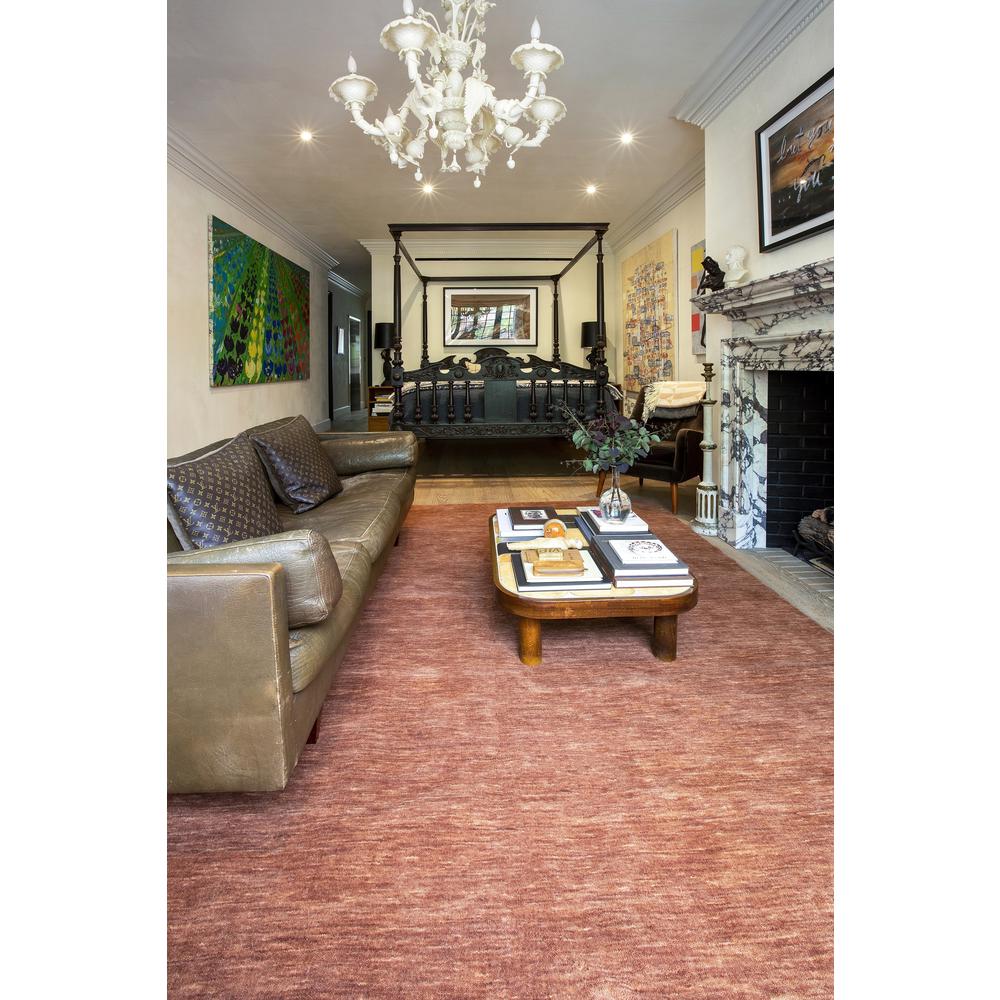 Contemporary Rectangle Area Rug, Copper, 5' X 8'. Picture 9