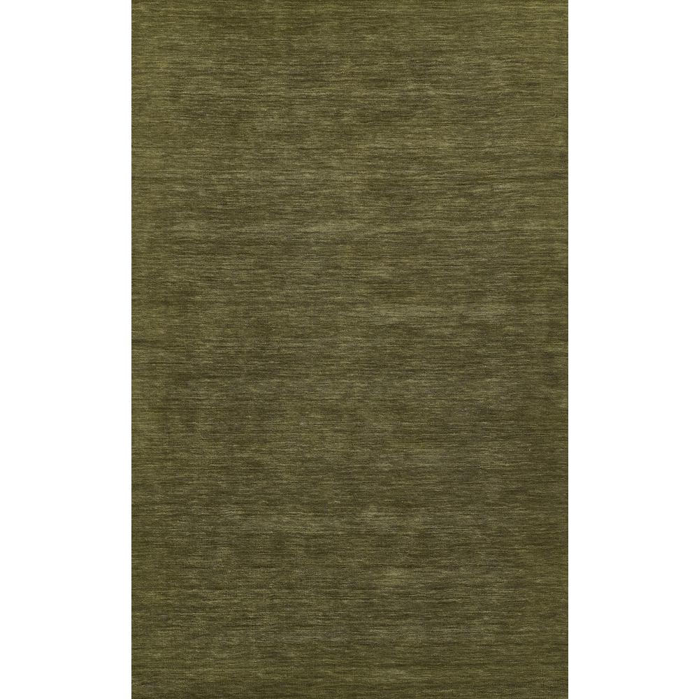 Contemporary Rectangle Area Rug, Green, 5' X 8'. Picture 1