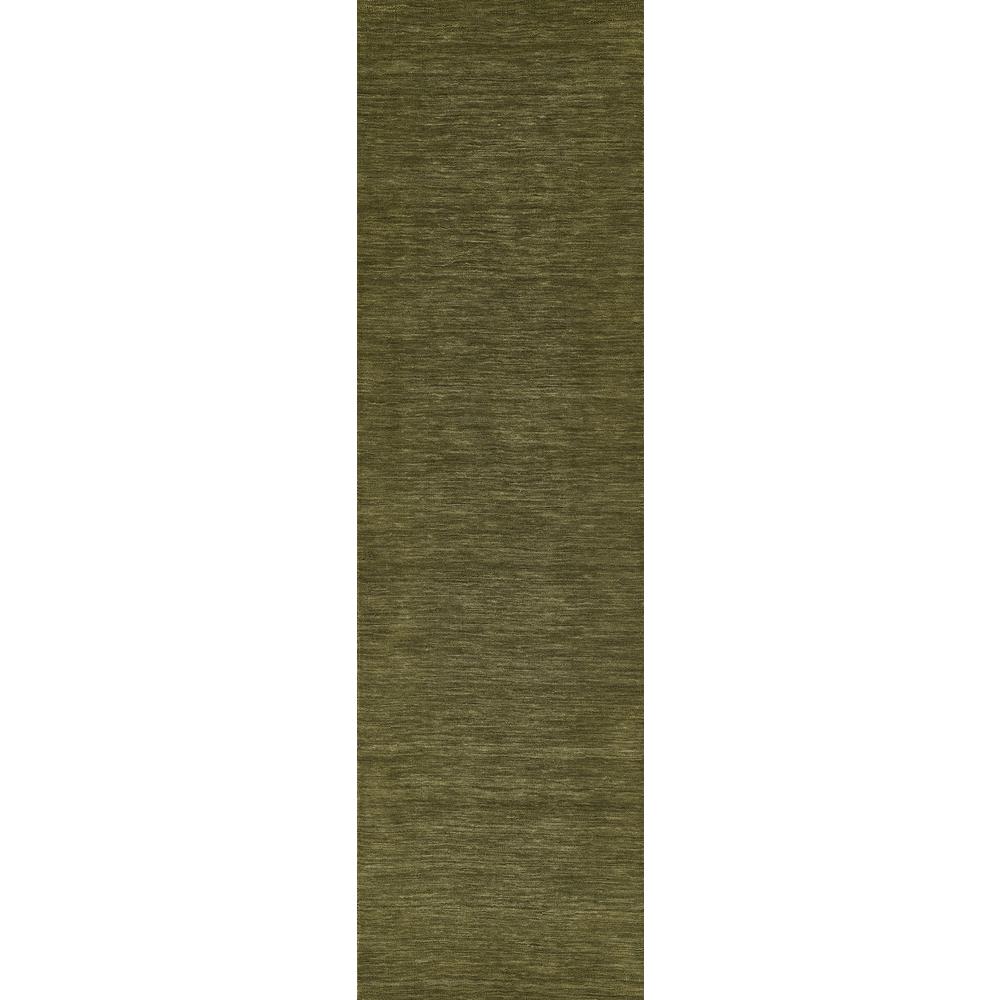 Contemporary Rectangle Area Rug, Green, 5' X 8'. Picture 5