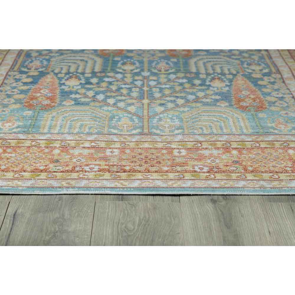 Traditional Runner Area Rug, Blue, 2'3" X 7' Runner. Picture 4